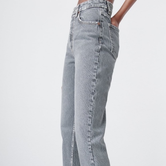zara grey mom jeans - Picture 7 of 7